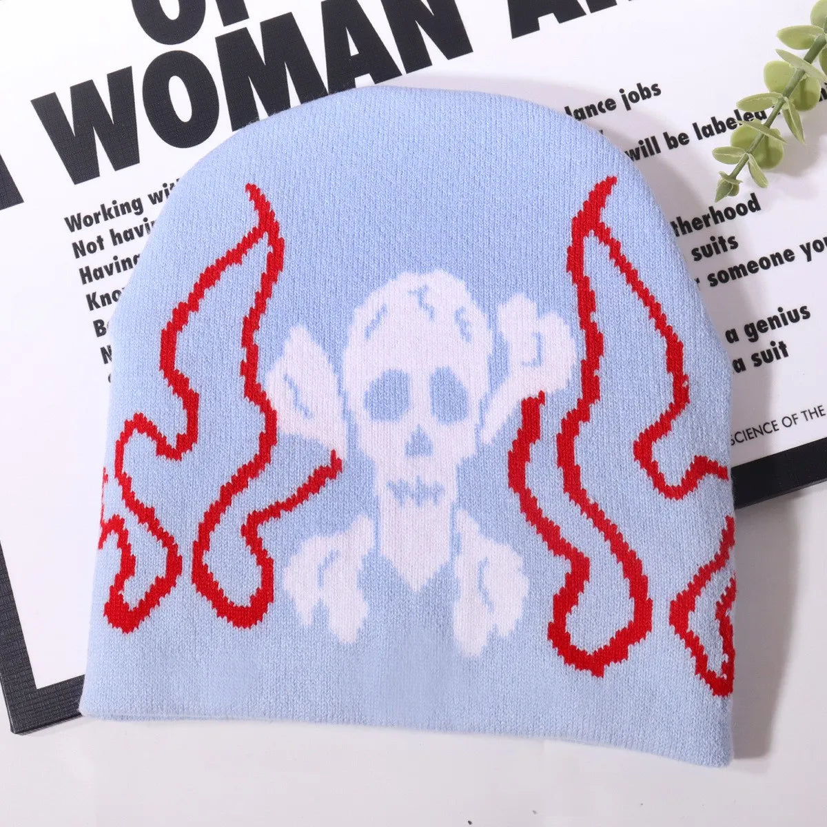 Skull Halloween 2026 Knitted Hats Women's Jacquard Hats