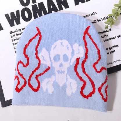Skull Halloween 2026 Knitted Hats Women's Jacquard Hats