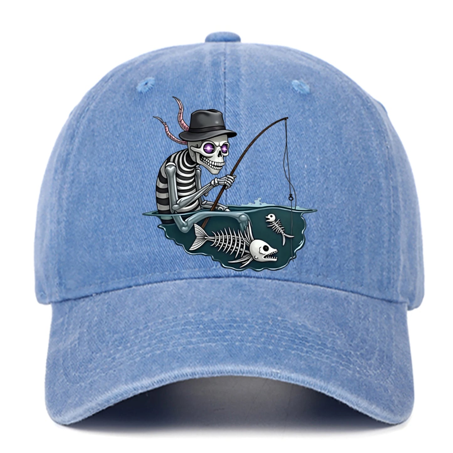 Personalized Skull Print Baseball Cap For Men And Women