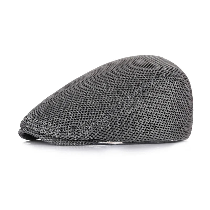Adult Summer Breathable Mesh Cap British Fashion Style Beret Male