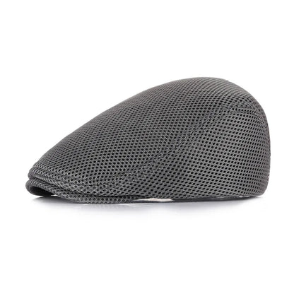 Adult Summer Breathable Mesh Cap British Fashion Style Beret Male