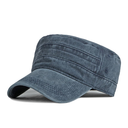 Spring Summer Short Brim Army Hat Men Women Outdoor Retro Washed Cotton