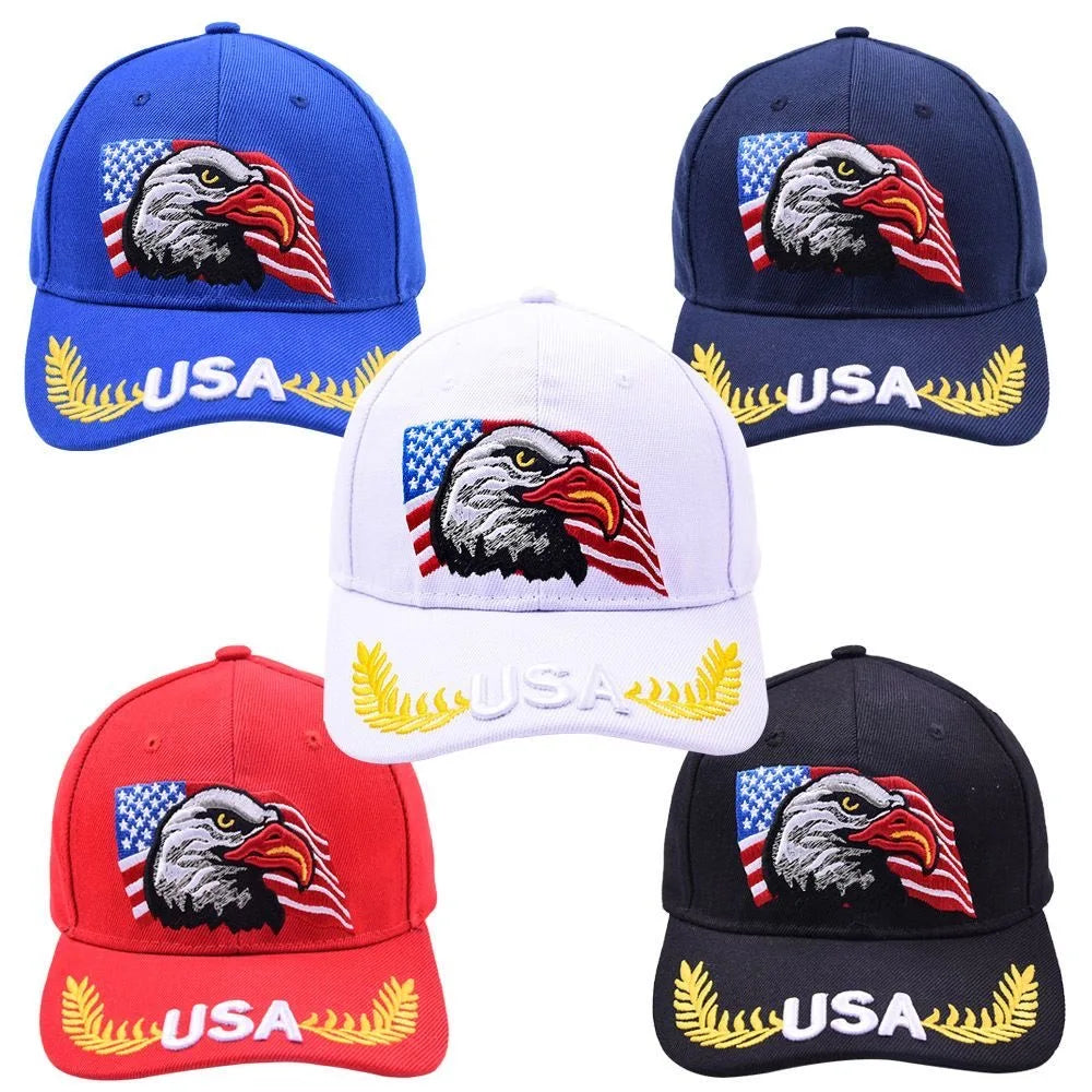 Unisex Baseball Cap 3D USA Eagle Embroidery Cap Men And Women