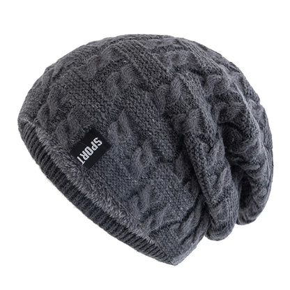 New Women Winter Hats Female Sports Label Casual Beanie Hat
