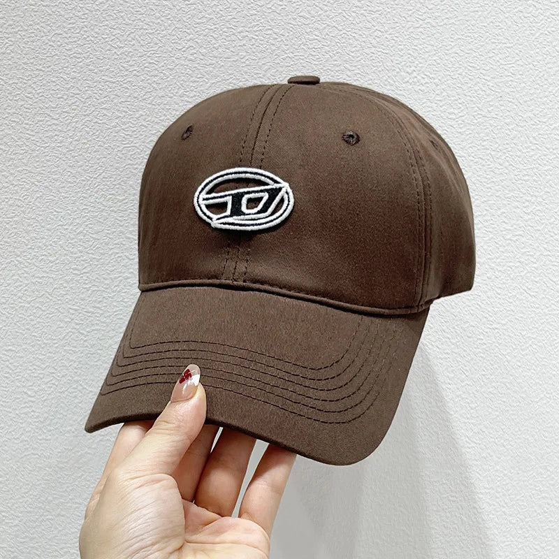 Cute Cat Embroidery Soft Top Baseball Cap Men and Women Summer