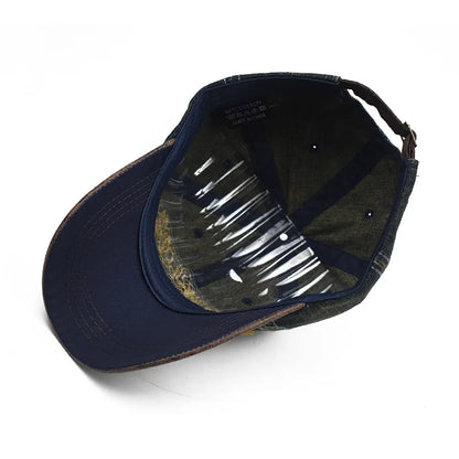 Summer Denim Baseball Cap Men's Fashion Embroidered Letter Cotton Caps