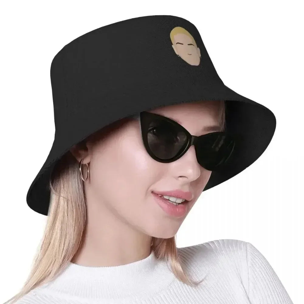 Vocation Getaway Headwear Eminem Rapper Merch Bucket Hat Unique Unisex Hip Hop Sun Hats For Outdoor