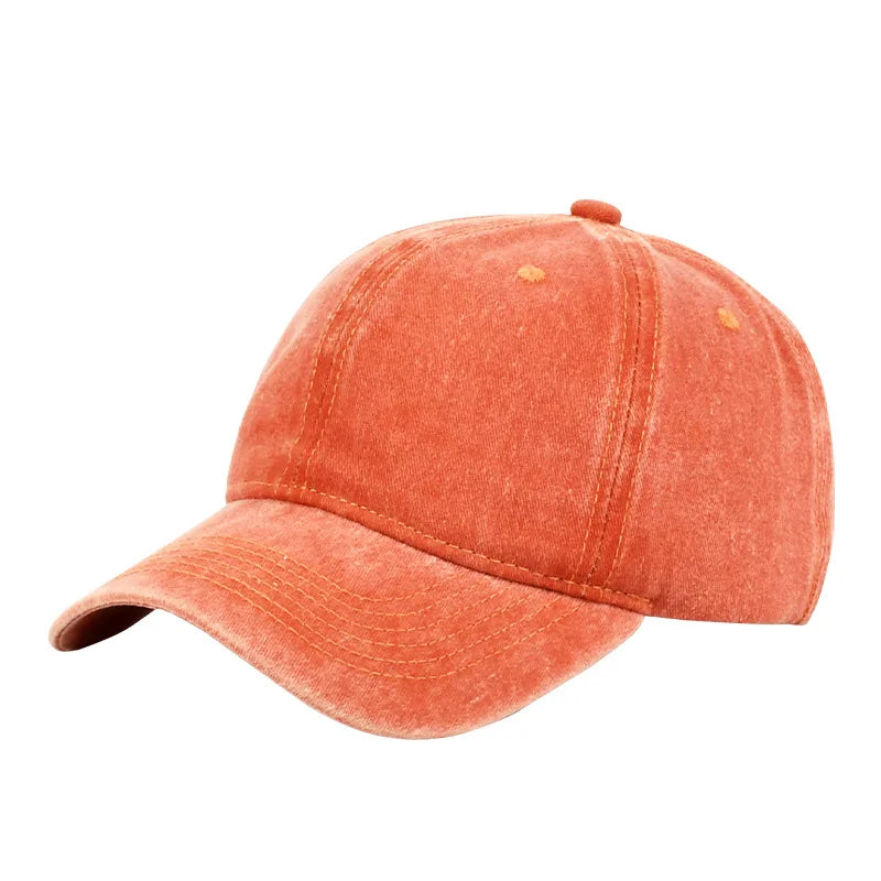 Vintage Washed Baseball Cap - Personalized Embroidery Print Dad Hat