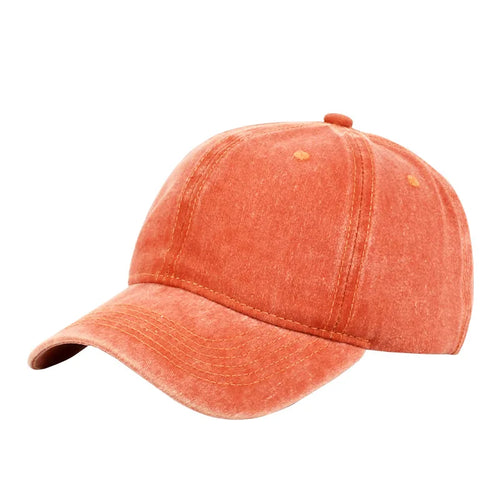 Vintage Washed Baseball Cap - Personalized Embroidery Print Dad Hat