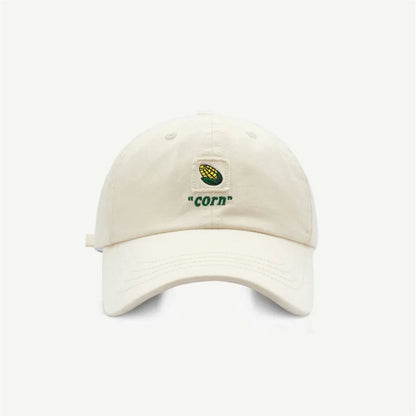 Women's Men's Cartoon Label Embroidery Baseball Cap Fashion Solid Color Dad Hat