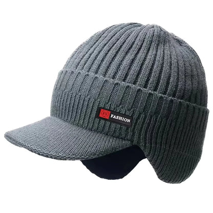 New Winter Men Hat Outdoor Ear Protection Warm Thick