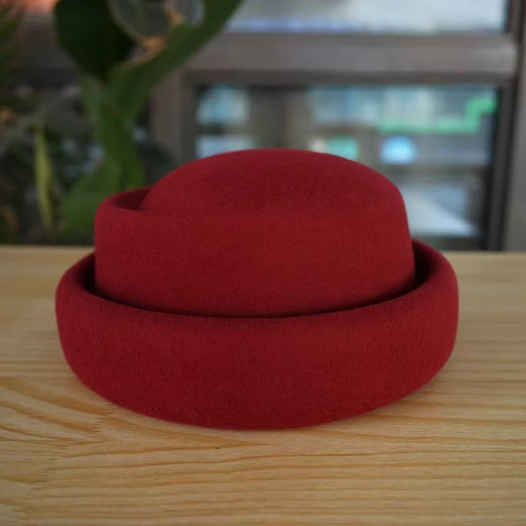 Japanese Retro White Black Brown Camel Wool Beret Women's Autumn And Winter