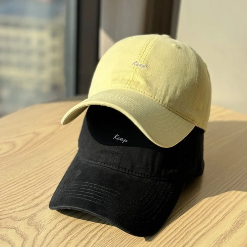 Embroidery Sun Hat Cotton Baseball Cap