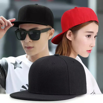 Baseball Caps Adult Flat Peak Hip Hop Fitted Hat Men Women