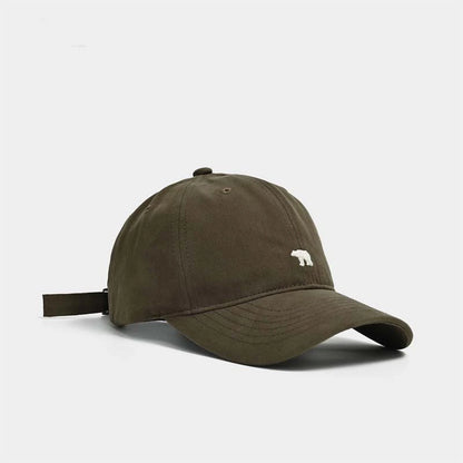 Stylish Polar Bear Embroidered Baseball Cap Sun Protective Breathable Adjustable