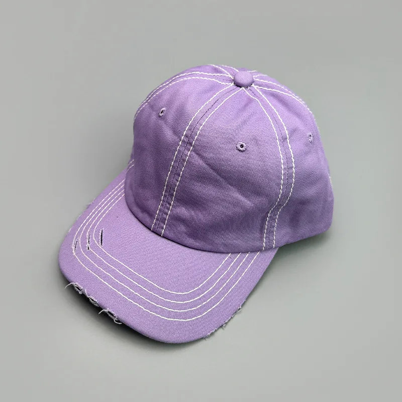 Men And Women Solid Color Soft Cotton Sport Sun Hat
