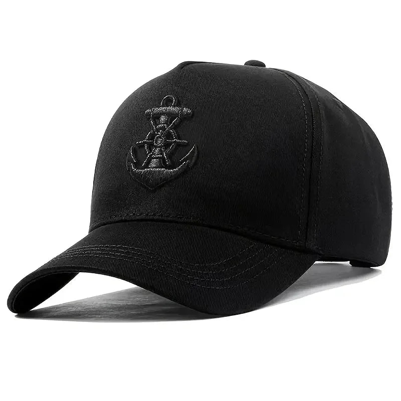 Unisex Ship Anchor Embroidery Baseball Caps Spring and Autumn