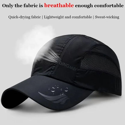 Summer Brand For Men Sports Running Sweat Baseball Cap Male Canada Golf Quick Dry Women Kpop Solid Snapback Bone Mesh Hat