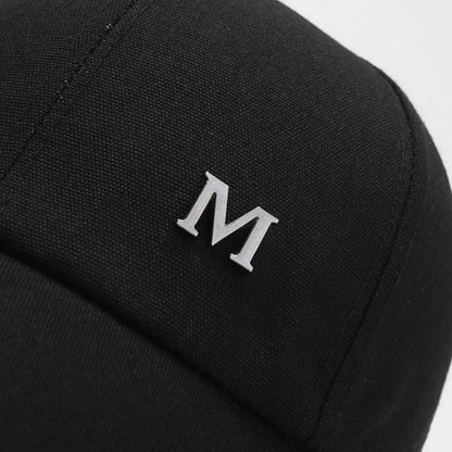 Baseball Cap M Letter Embroidery Pure Color Sun Hat Dad Hats Hip Hop Gorras Unisex Adjustable  Cotton Hat