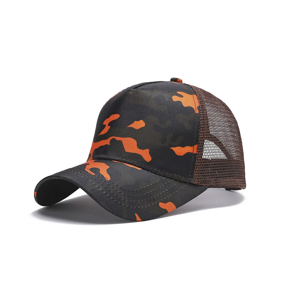 Blank 5 Pane Mesh Baseball Cap Mens And Women C