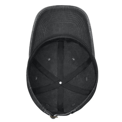 Frog Shark Adjustable Washed Denim Cotton Low Profile Men Dad Trucker Hat