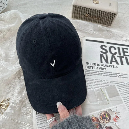 Fashion Embroidery Baseball Cap Wide Brim Retro Baseball Hat