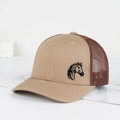Western Horse Head Print Baseball Cap