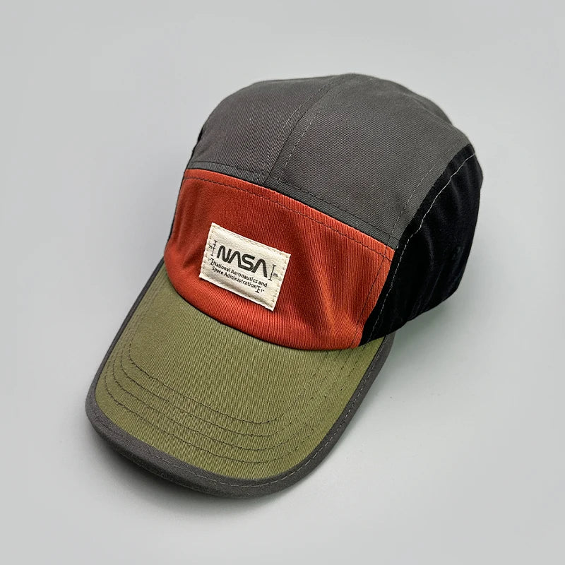 American Color Block Letter Retro Baseball Hats New Men Woman