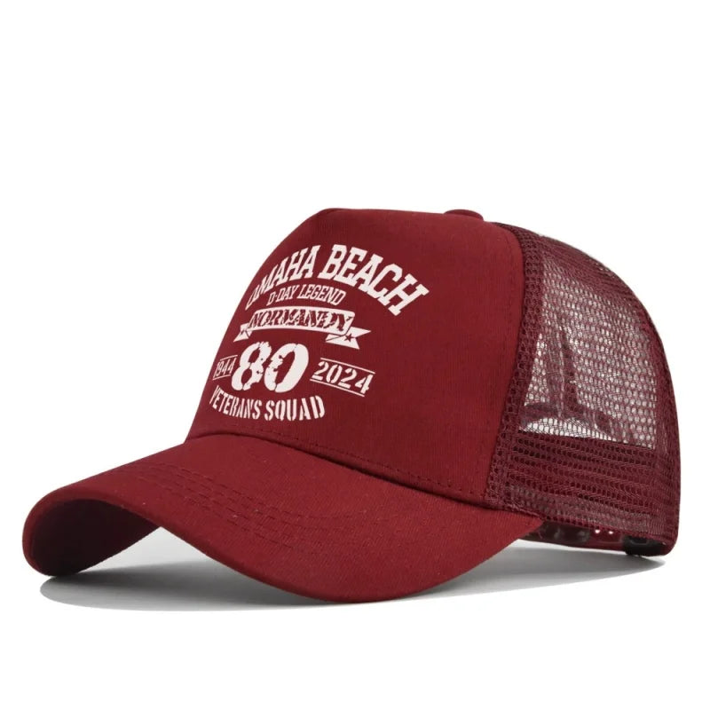 Spring Summer Printed Mesh Breathable Baseball Cap