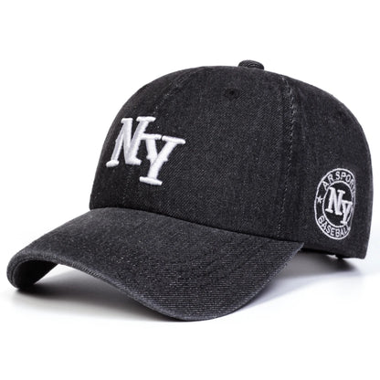 Unisex Letter Embroidery Cowboy Baseball Caps Spring Autumn
