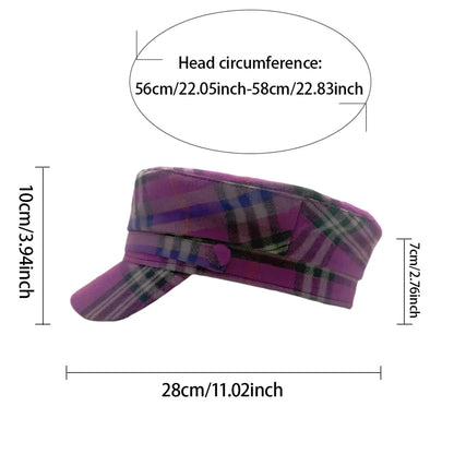 New Sweet Violet Polyester-Cotton Captain Hat