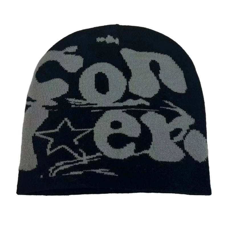 Y2k Beanie Hat Slouchy Beanie Vintage Beanie Warm Beanie