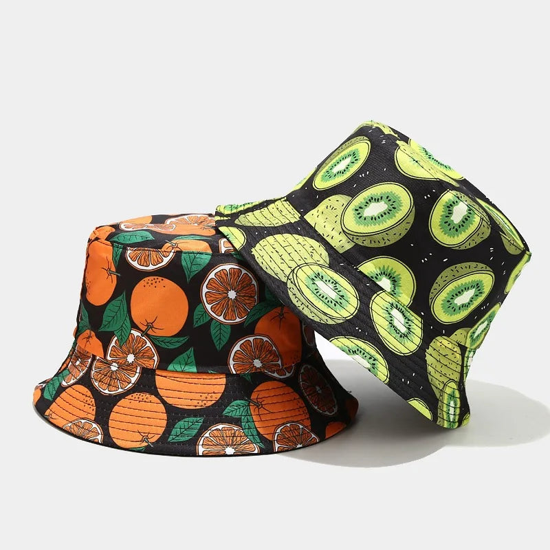 Creative Fruit Pattern Bucket Hat Men's And Women's