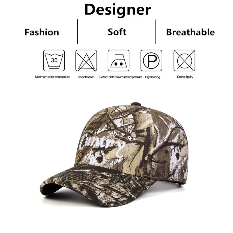 Embroidery Camouflage Baseball Caps Hat Sports Cap