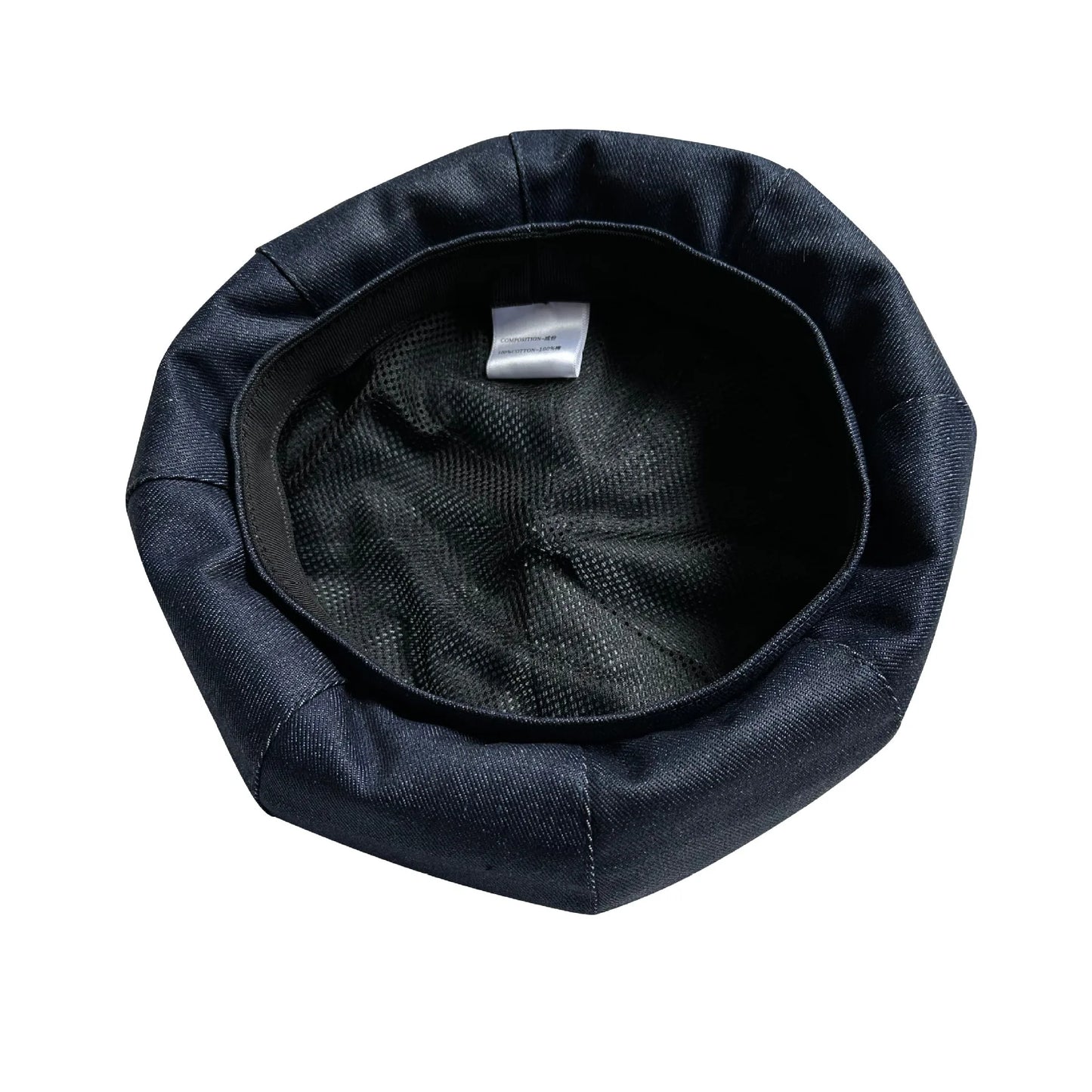 Classic Denim Fabric Beret Hat For Women Spring Summer