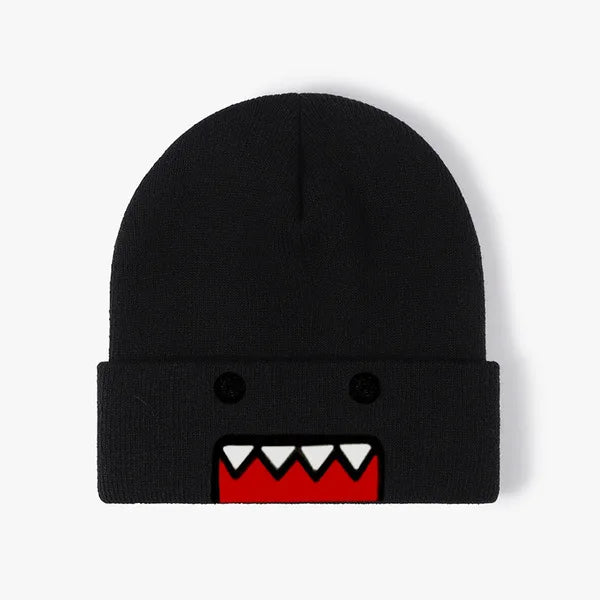 Cartoon Embroidered Knitted Hat Autumn Winter Outdoor