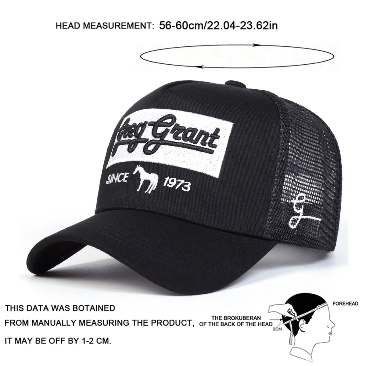 Unisex Since 1973 Letter Embroidery Baseball Net Caps Spring and Summer