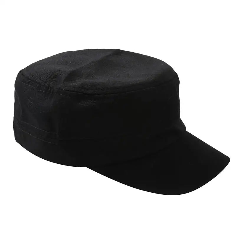 Solid Color Unisex Hats Simple Casual Sunshade Flat Top Hat