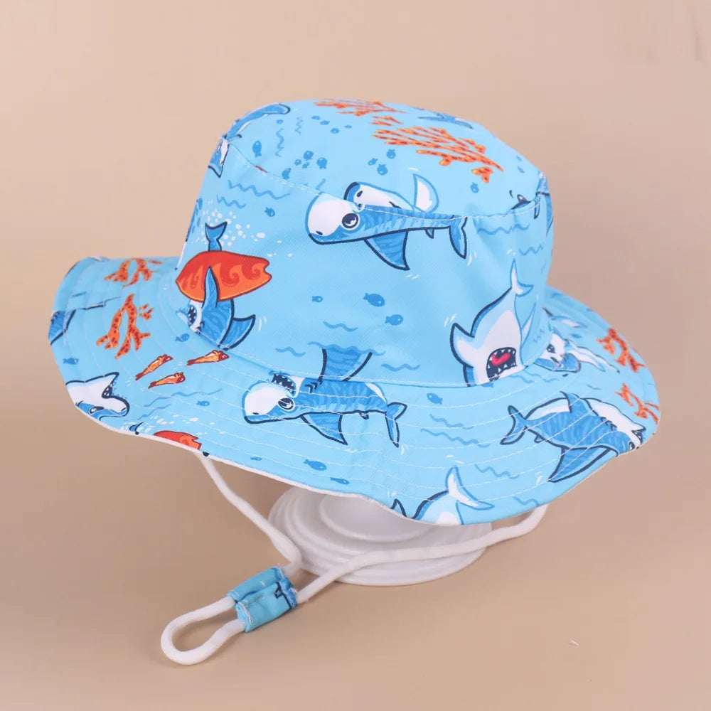 Children Panama Hat Spring Summer Baby Fisherman Hat For Boys Girls Bucket Hats