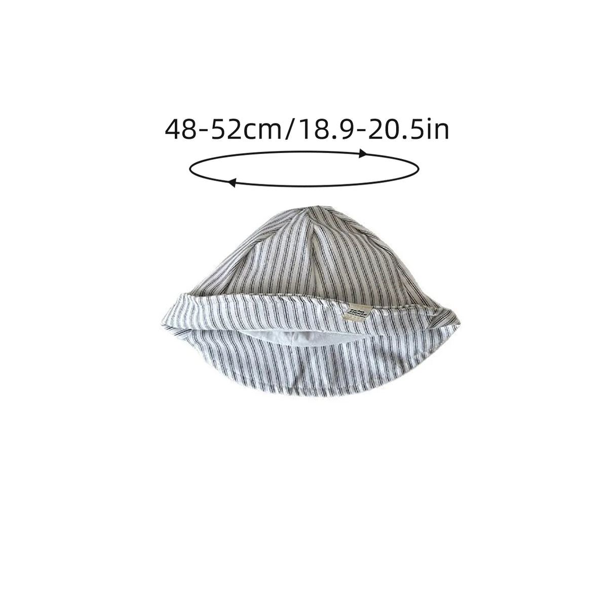 Baby Summer Cotton Fisherman Hat Fashion Striped Wide Brim Bucket Hats For Kids Boys Girls