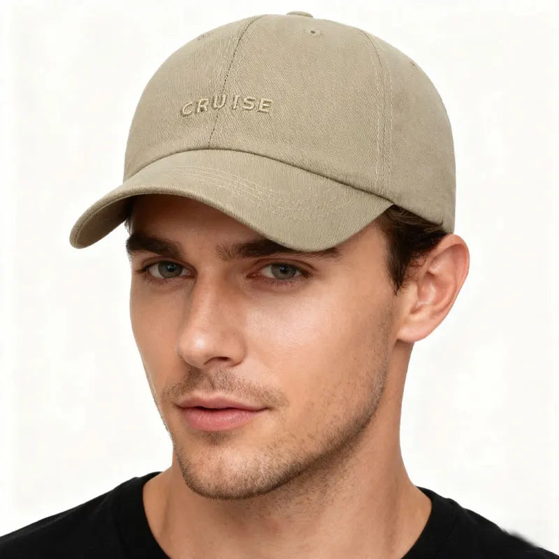 Unisex Baseball Cap Korean Style Trendy Streetwear Letter Embroidered Versatile Dad Hat