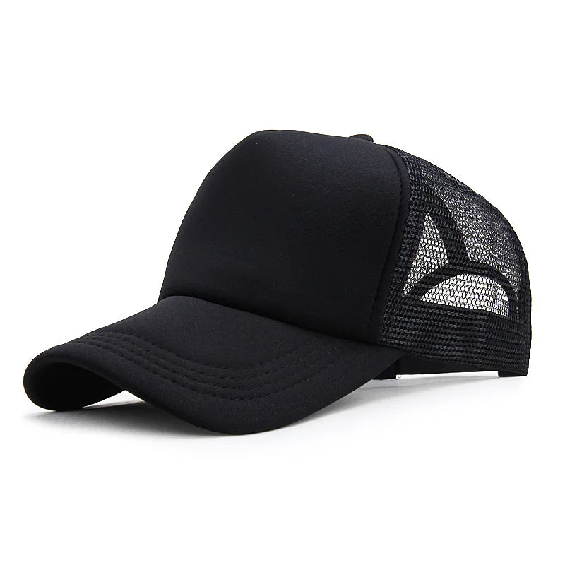 Unisex Cap Casual Plain Mesh Baseball Cap For Women Men Hip Hop Streetwear Dad Hat
