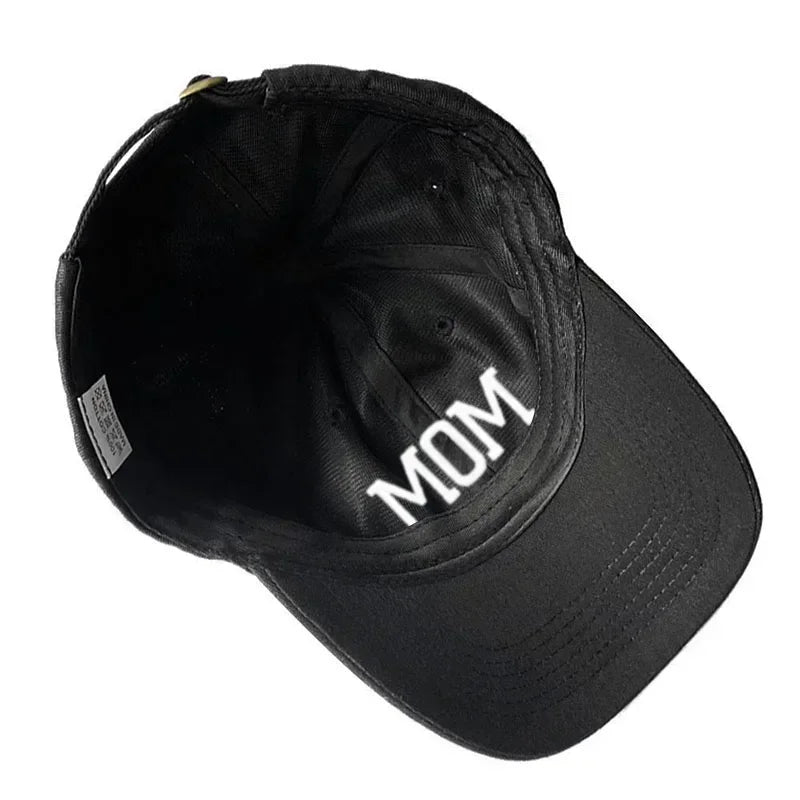 DAD MOM Embroidery Pure Cotton Baseball Cap Fashion Sport Golf Caps Sun Hat