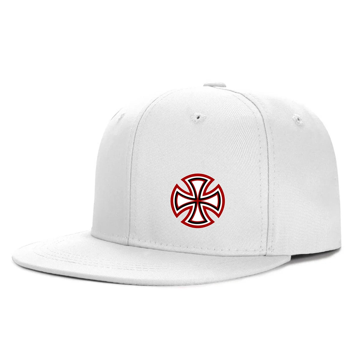 Printed Snowflake Pattern Flat Edge Baseball Cap Enlarged And Deepened