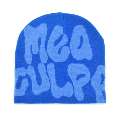 Mea Culpa Knitting Beanies Hat For Women Men