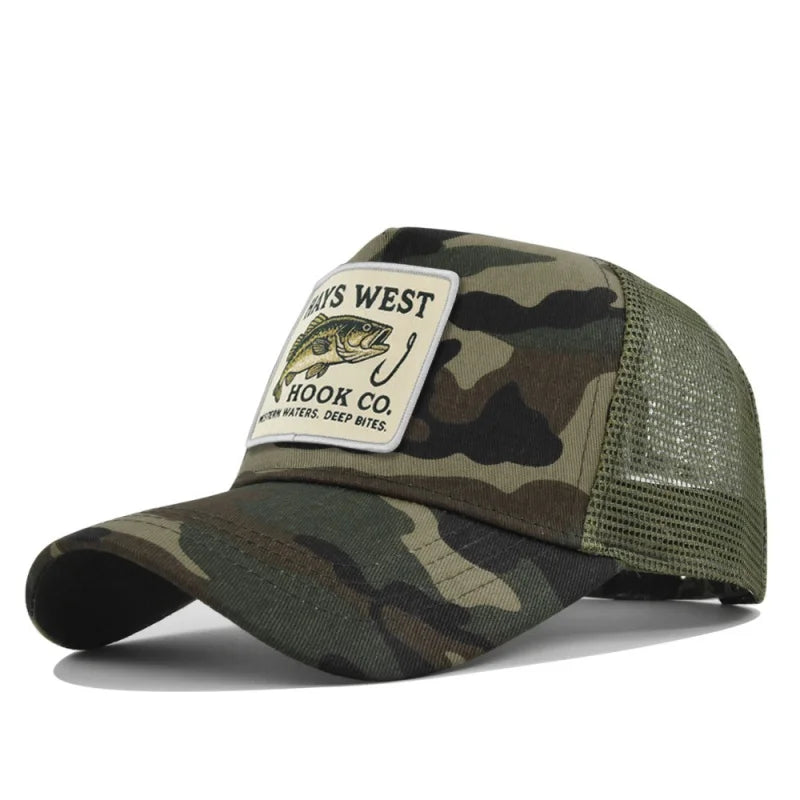 Man hat High Quality Fishing Cartoon Baseball Cap