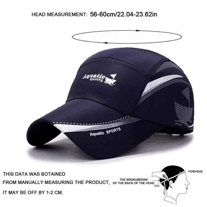Unisex Aquatic Sport Boat Embroidery Baseball Caps Outdoor Adjustable Casual Hats Sports Cap