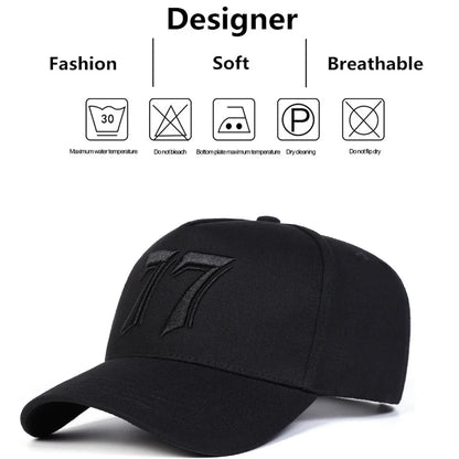 Unisex 77 Letter Embroidery Baseball Caps Spring Autumn