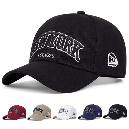 New York Letter Embroidery Baseball Caps Autumn Outdoor Adjustable Casual Hats Sunscreen Hat