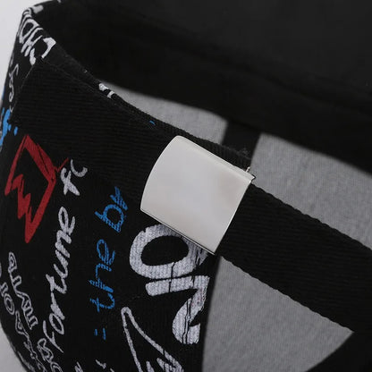 New Fashion Women Men Graffiti Cotton Baseball Cap